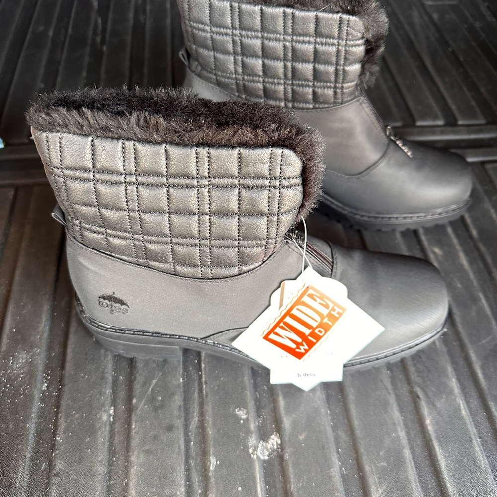 Totes Black Waterproof Boots
